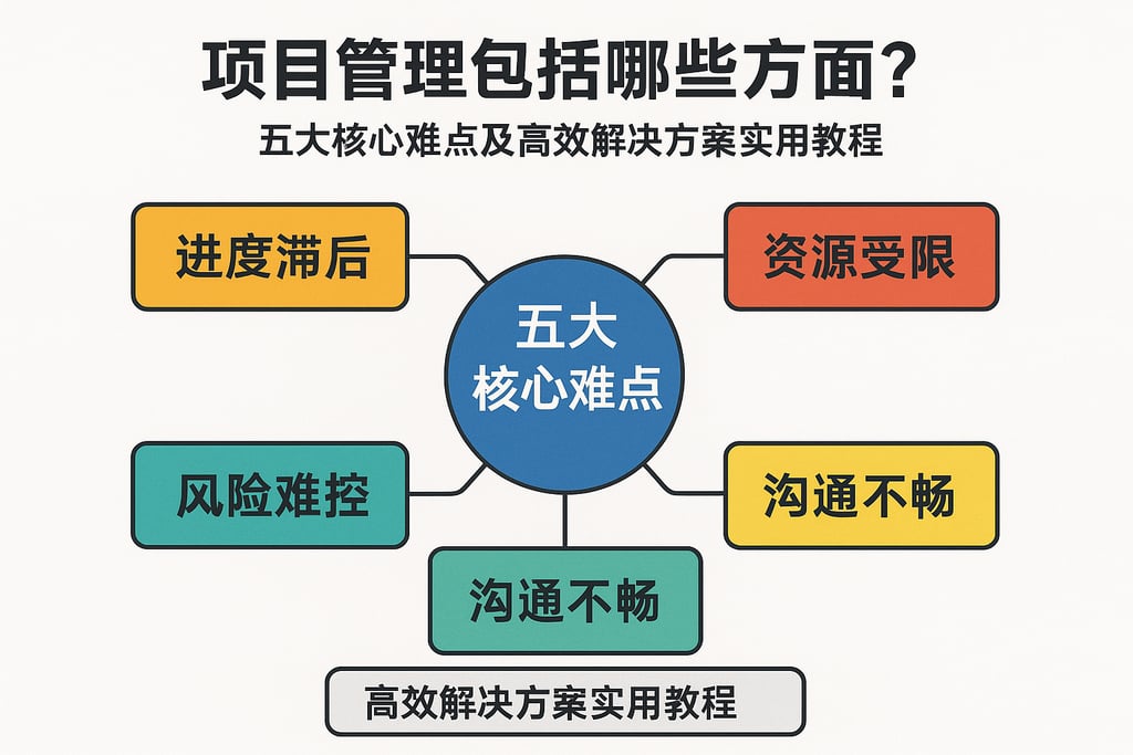 项目管理包括哪些方面？五大核心难点及高效解决方案实用教程