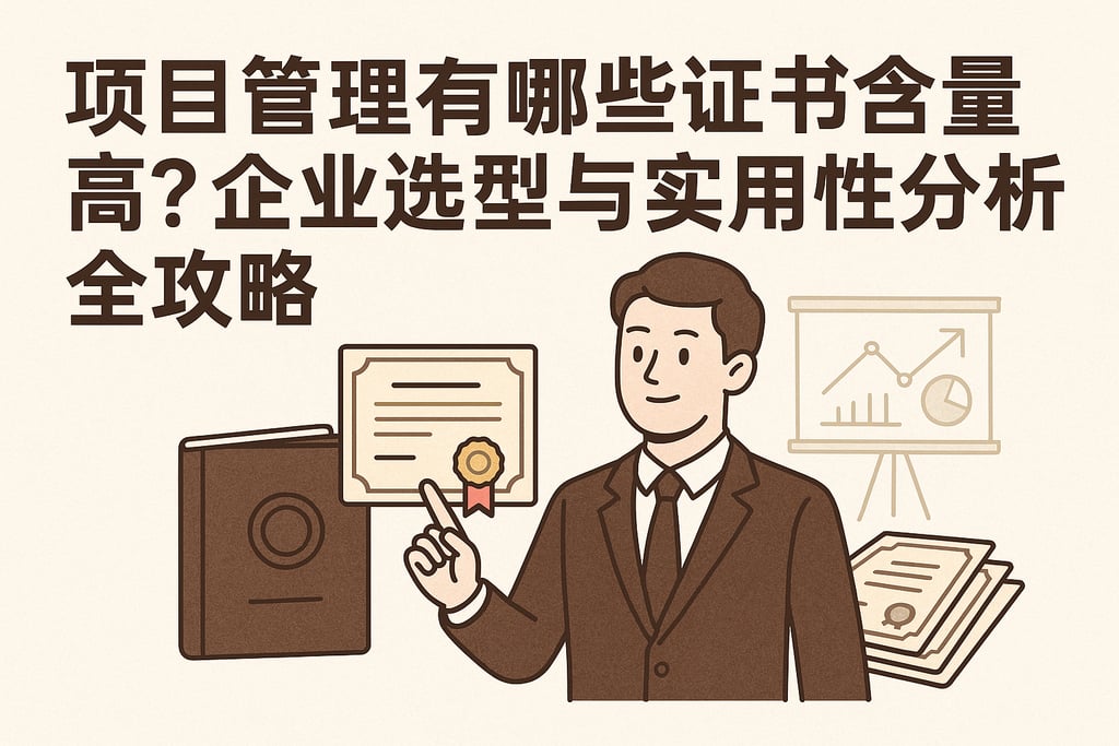 项目管理有哪些证书含金量高？企业选型与实用性分析全攻略