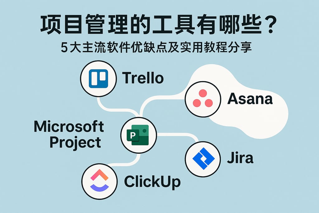 项目管理的工具有哪些？5大主流软件优缺点及实用教程分享