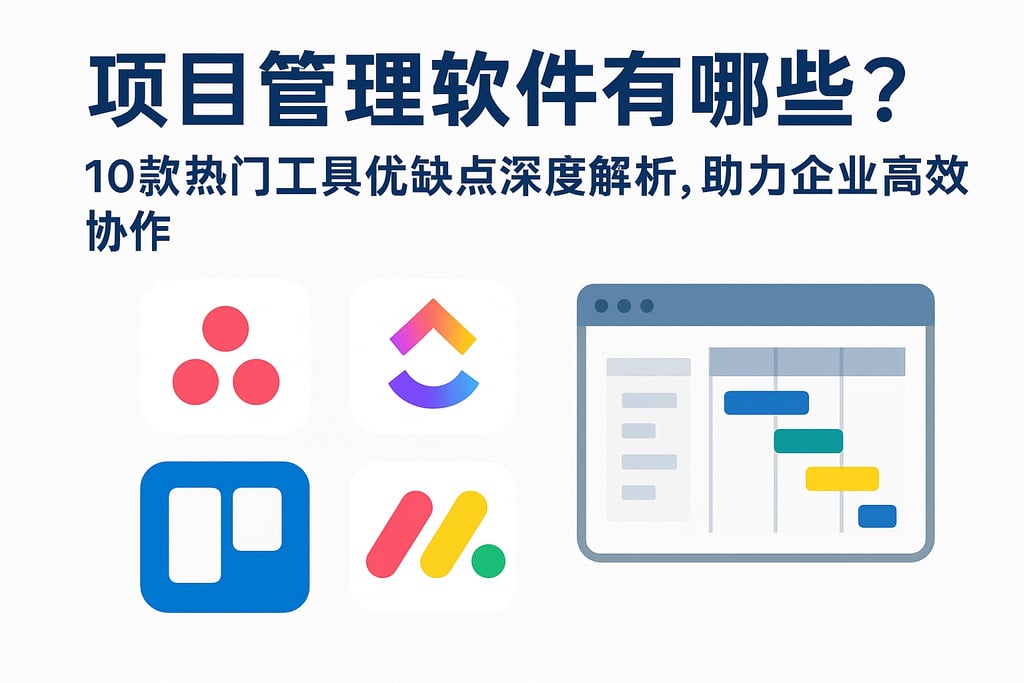 项目管理软件有哪些？10款热门工具优缺点深度解析，助力企业高效协作