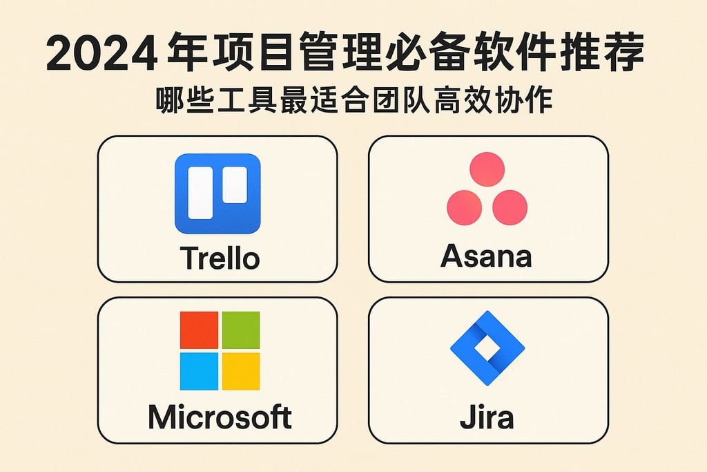 2024年项目管理必备软件推荐清单，哪些工具最适合团队高效协作