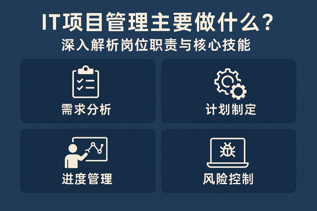 it项目管理主要做什么？深入解析岗位职责与核心技能