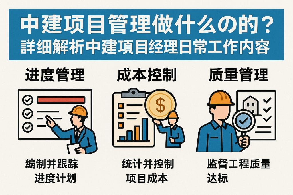 中建项目管理做什么的？详细解析中建项目经理日常工作内容