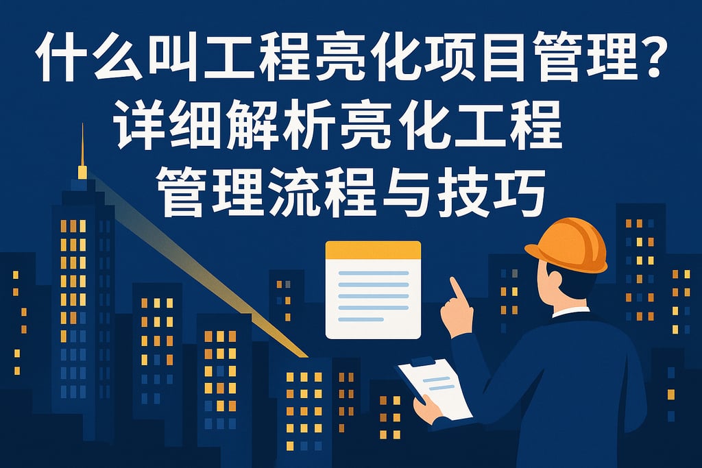什么叫工程亮化项目管理？详细解析亮化工程管理流程与技巧