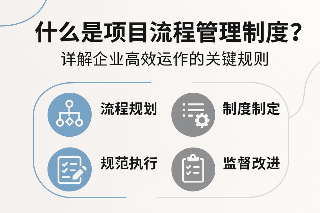 什么是项目流程管理制度？详细解析企业高效运作的关键规则