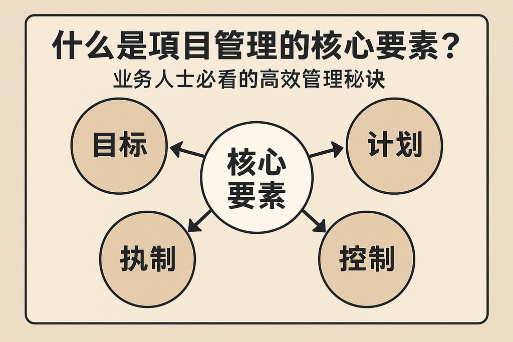 什么是项目管理的核心要素？业务人士必看的高效管理秘诀