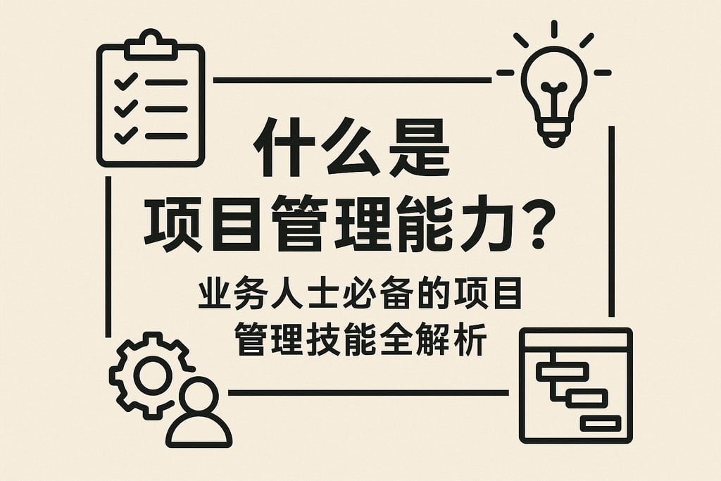 什么是项目管理能力？业务人士必备的项目管理技能全解析