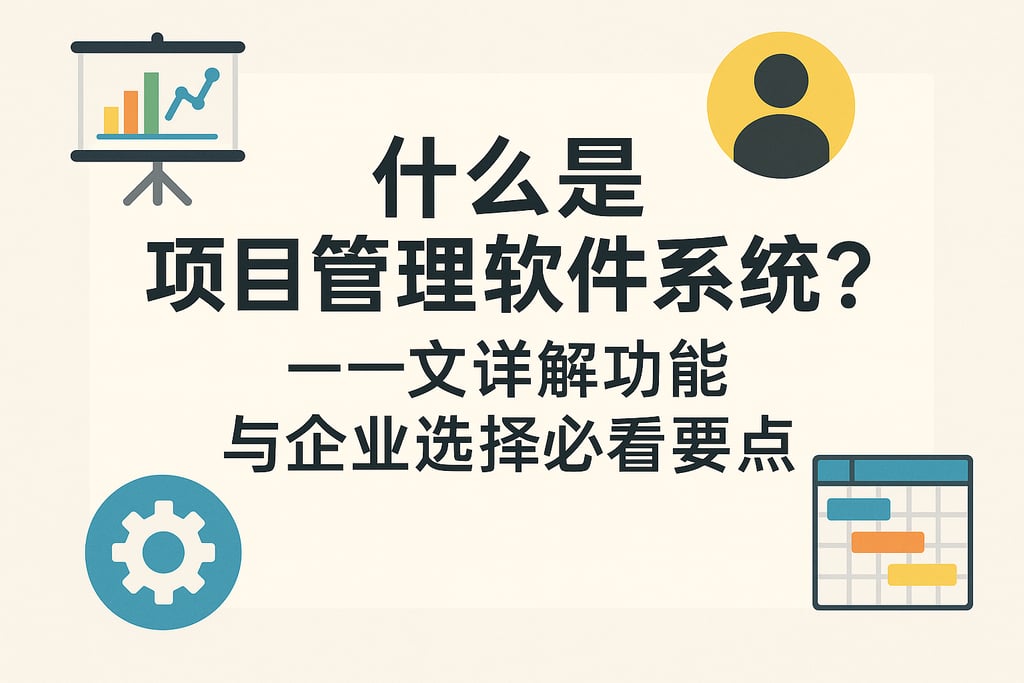 什么是项目管理软件系统？一文详解功能与企业选择必看要点