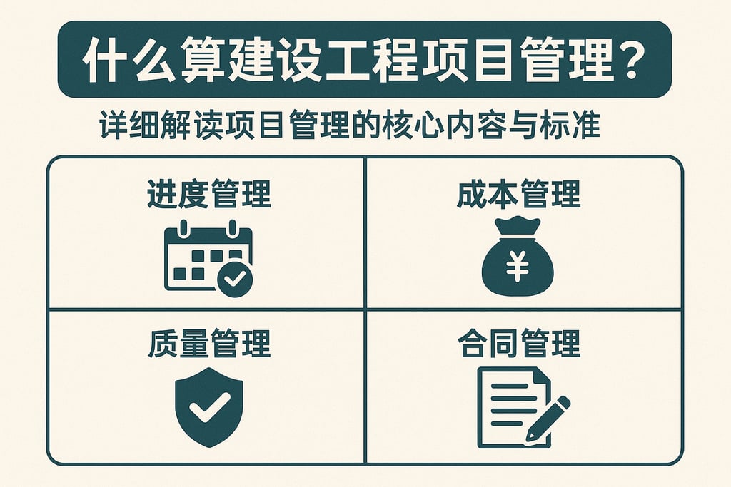 什么算建设工程项目管理？详细解读项目管理的核心内容与标准