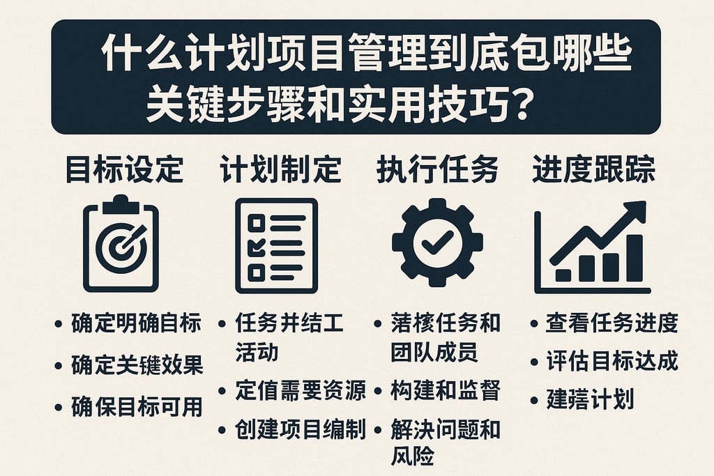 什么计划项目管理到底包含哪些关键步骤和实用技巧？