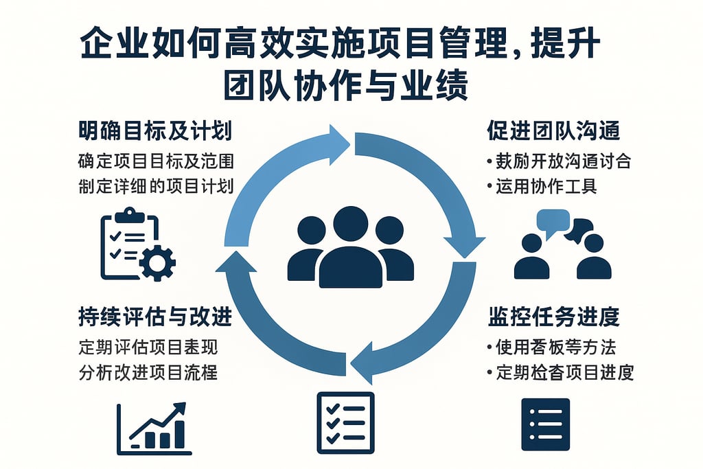 企业如何高效以什么方式实施项目管理，提升团队协作与业绩