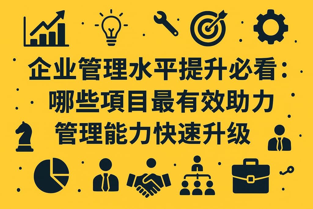 企业管理水平提升必看：哪些项目最有效助力管理能力快速升级