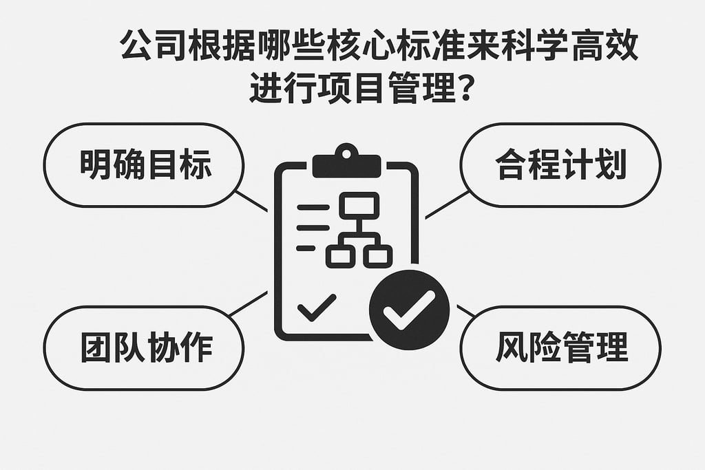 公司根据哪些核心标准来科学高效地进行项目管理？