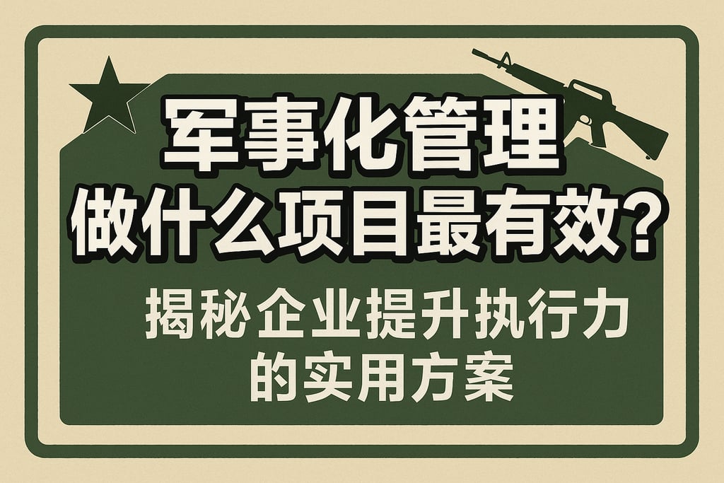 军事化管理做什么项目最有效？揭秘企业提升执行力的实用方案