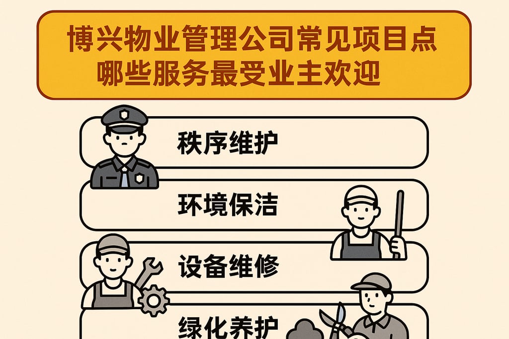 博兴物业管理公司常见项目盘点，哪些服务最受业主欢迎