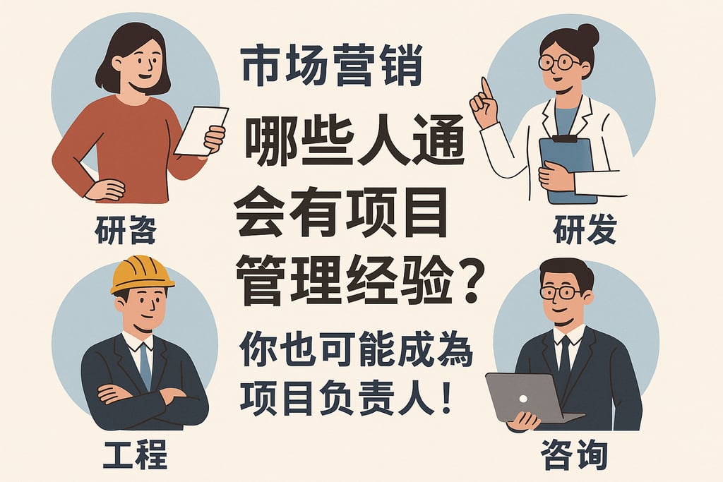 哪些人通常会有项目管理经验？你也可能成为项目负责人！
