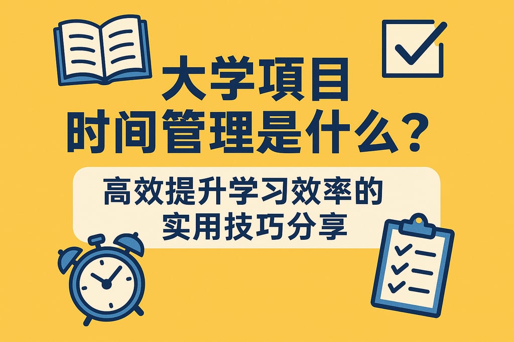 大学项目时间管理是什么？高效提升学习效率的实用技巧分享
