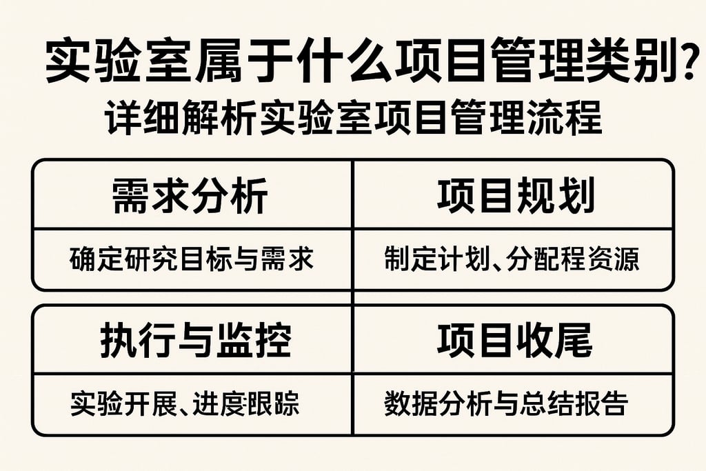 实验室属于什么项目管理类型？详细解析实验室项目管理流程