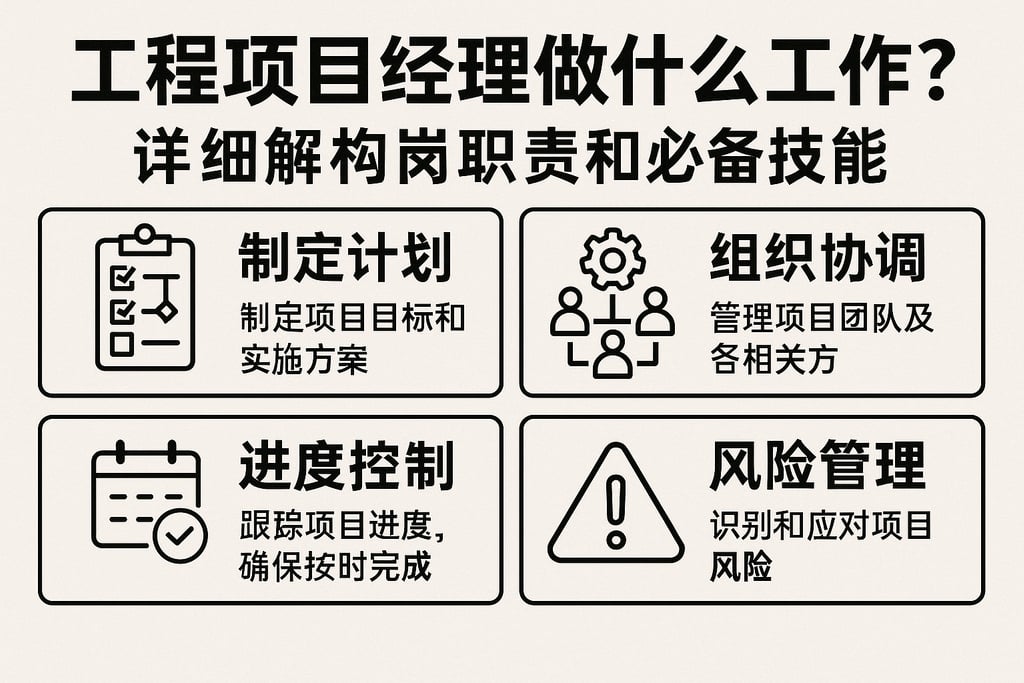 工程项目管理做什么工作？详细解析岗位职责和必备技能