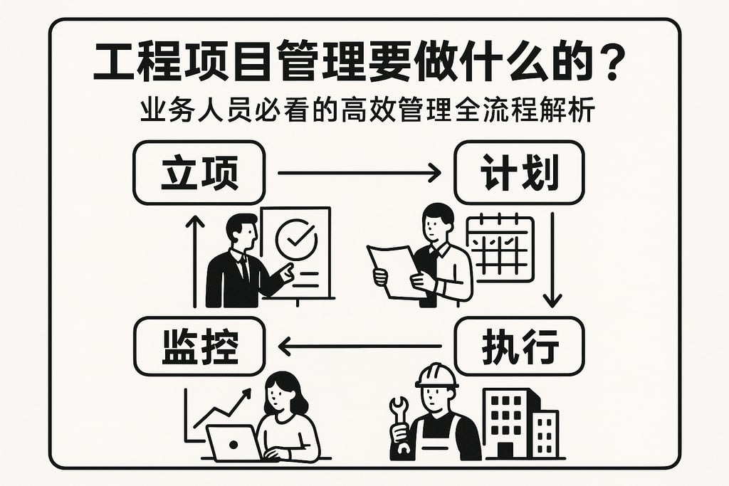 工程项目管理要做什么的？业务人员必看的高效管理全流程解析