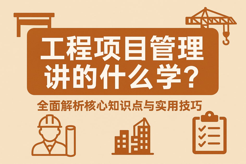 工程项目管理讲的什么学？全面解析核心知识点与实用技巧