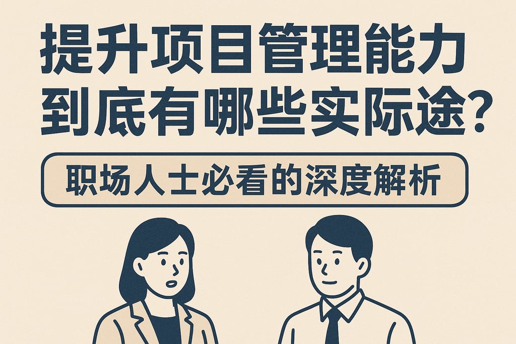 提升项目管理能力到底有哪些实际用途？职场人士必看的深度解析