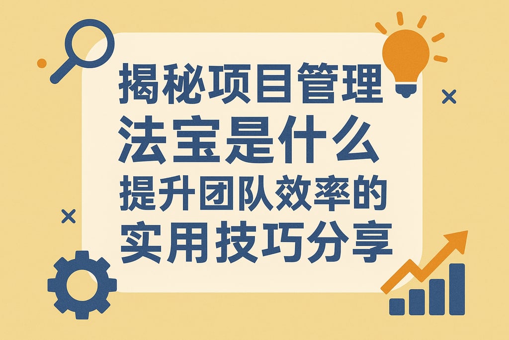 揭秘项目管理法宝是什么，提升团队效率的实用技巧分享