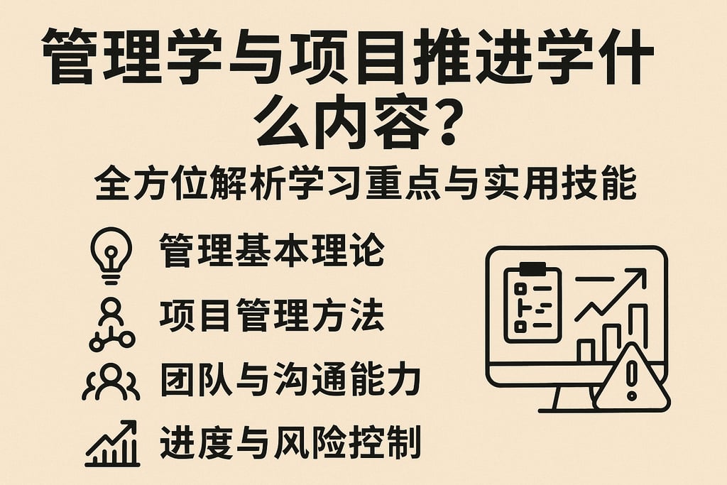 管理学与项目推进学什么内容？全方位解析学习重点与实用技能