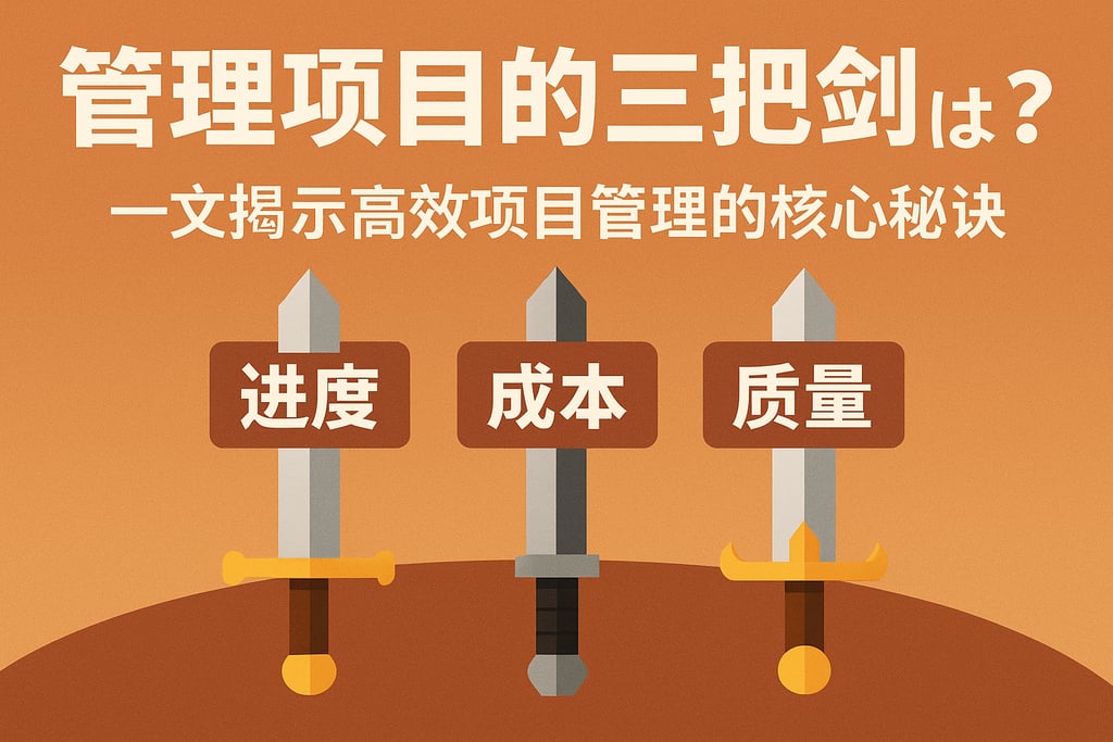 管理项目的三把剑是什么？一文揭示高效项目管理的核心秘诀