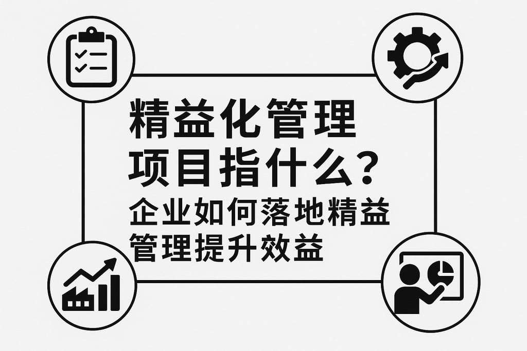精益化管理项目指什么？企业如何落地精益管理提升效益