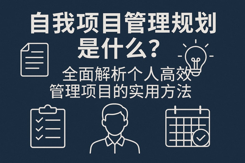 自我项目管理规划是什么？全面解析个人高效管理项目的实用方法