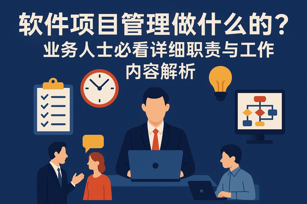 软件项目管理做什么的？业务人士必看详细职责与工作内容解析