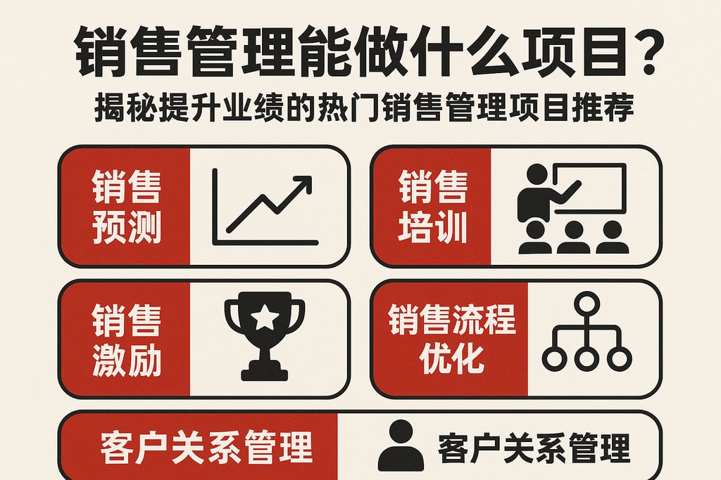 销售管理都能做什么项目？揭秘提升业绩的热门销售管理项目推荐