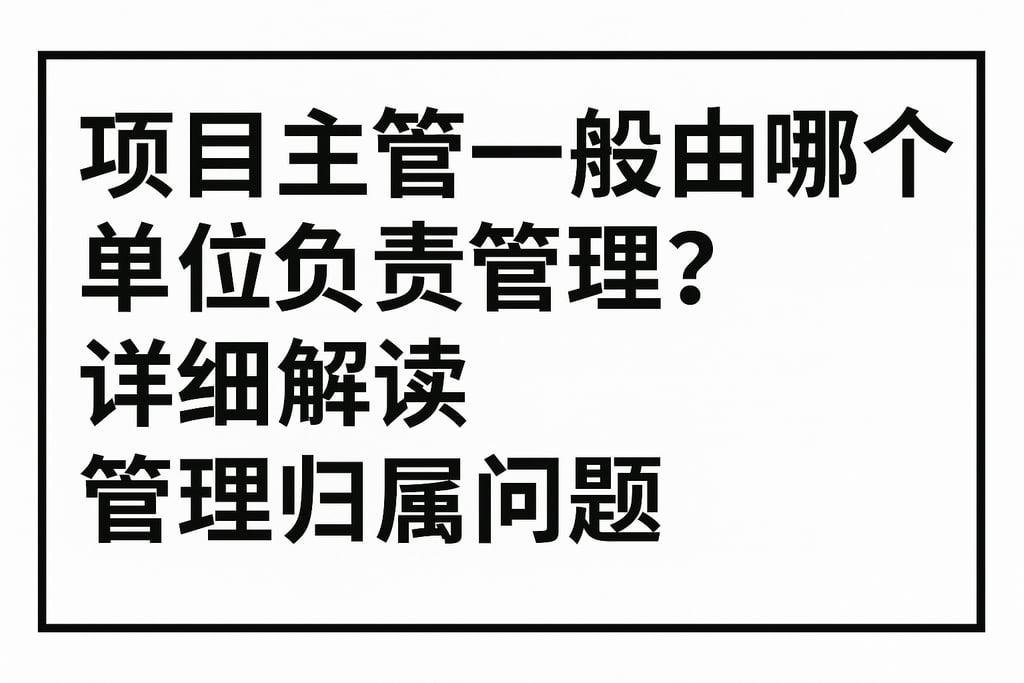 项目主管一般由哪个单位负责管理？详细解读管理归属问题