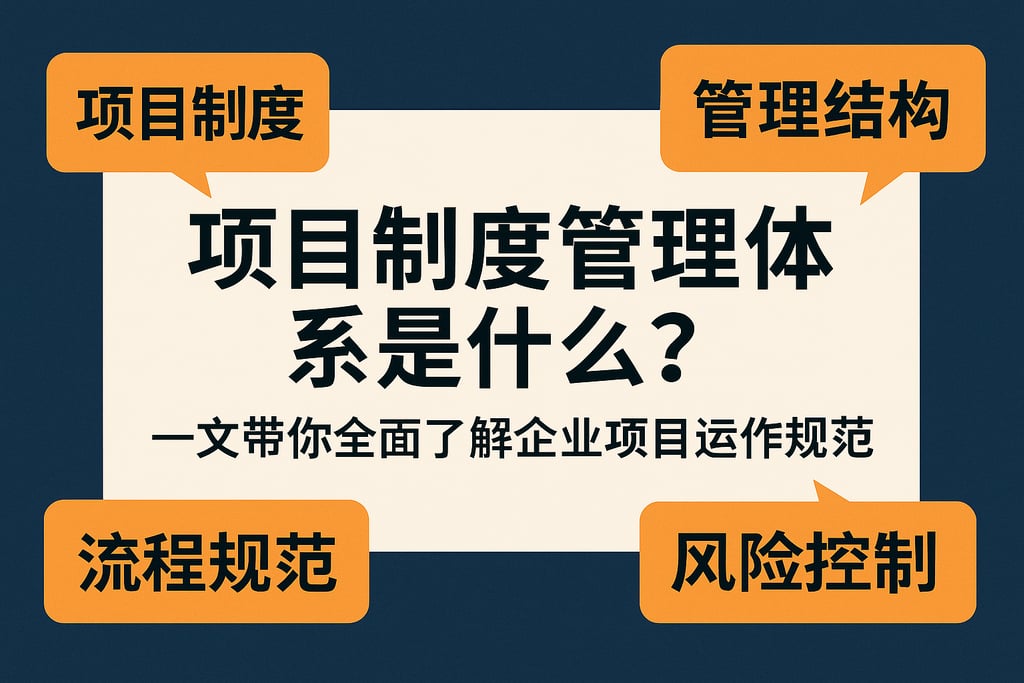 项目制度管理体系是什么？一文带你全面了解企业项目运作规范