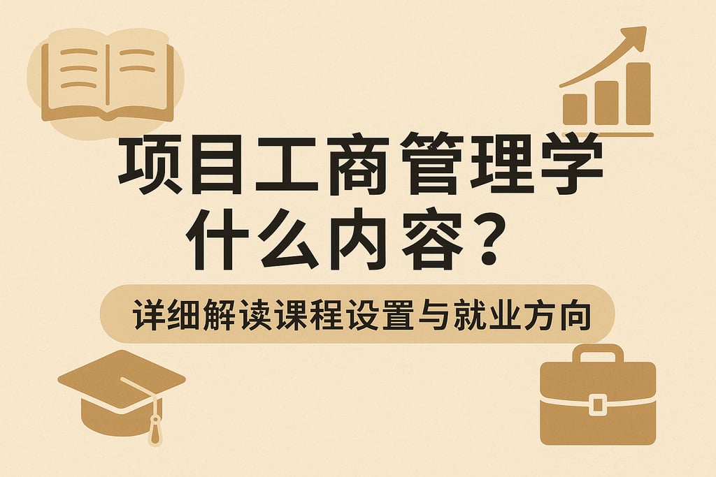 项目工商管理学什么内容？详细解读课程设置与就业方向