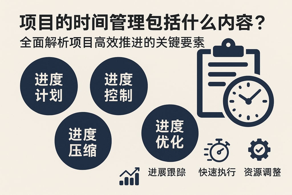 项目的时间管理包括什么内容？全面解析项目高效推进的关键要素