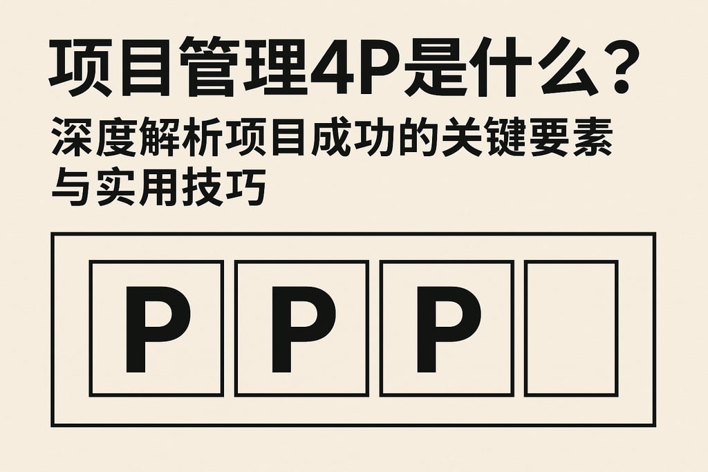 项目管理4p是什么？深度解析项目成功的关键要素与实用技巧