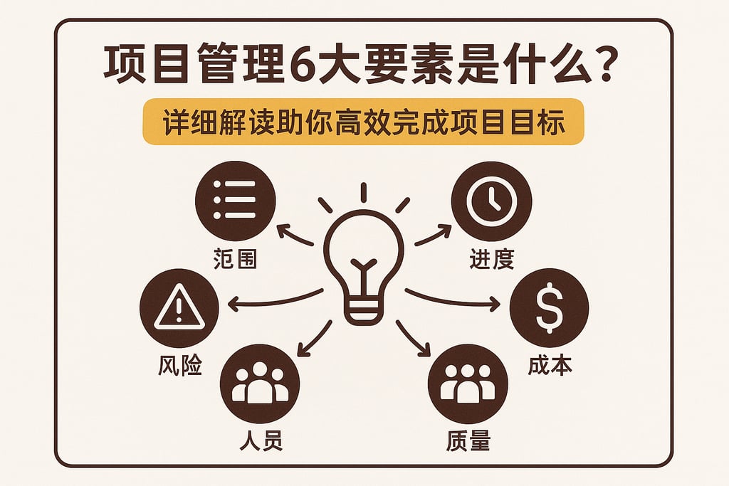 项目管理6大要素是什么？详细解读助你高效完成项目目标