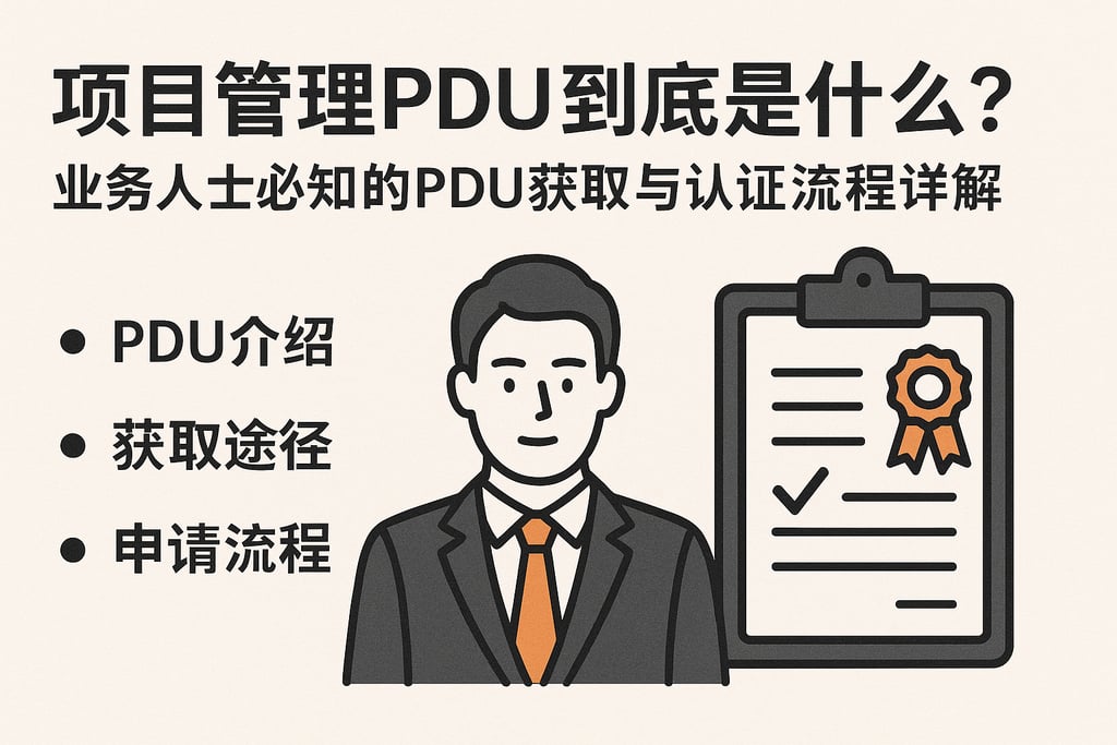 项目管理PDU到底是什么？业务人士必知的PDU获取与认证流程详解
