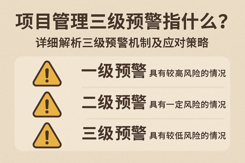 项目管理三级预警指什么？详细解析三级预警机制及应对策略