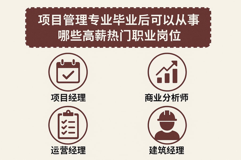 项目管理专业毕业后可以从事哪些高薪热门职业岗位
