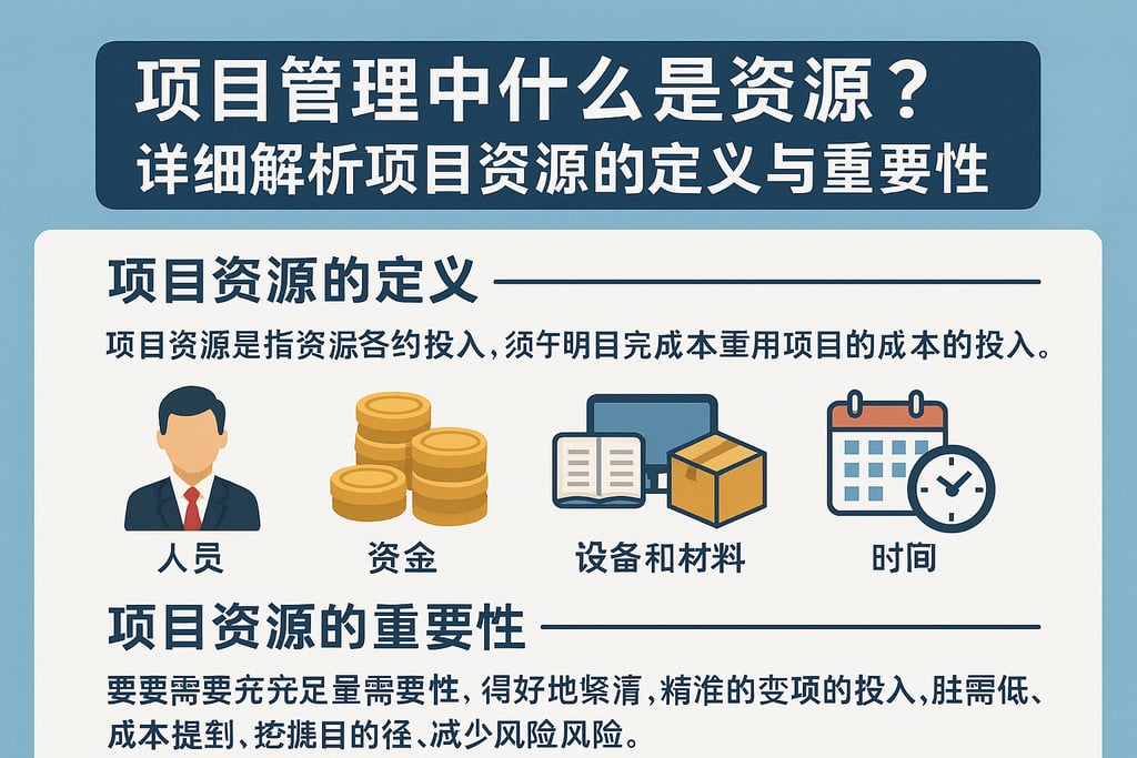 项目管理中什么是资源？详细解析项目资源的定义与重要性