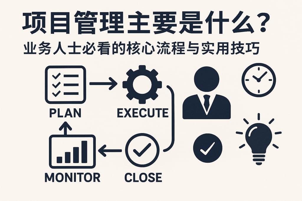 项目管理主要是什么？业务人士必看的核心流程与实用技巧