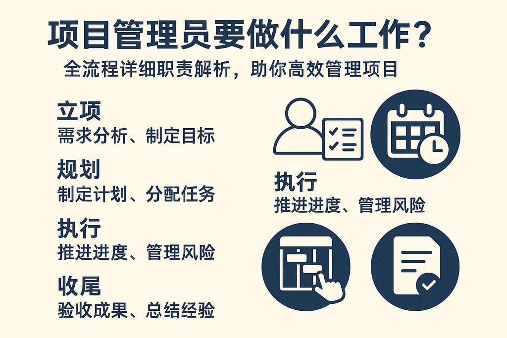 项目管理员要做什么工作？全流程详细职责解析，助你高效管理项目