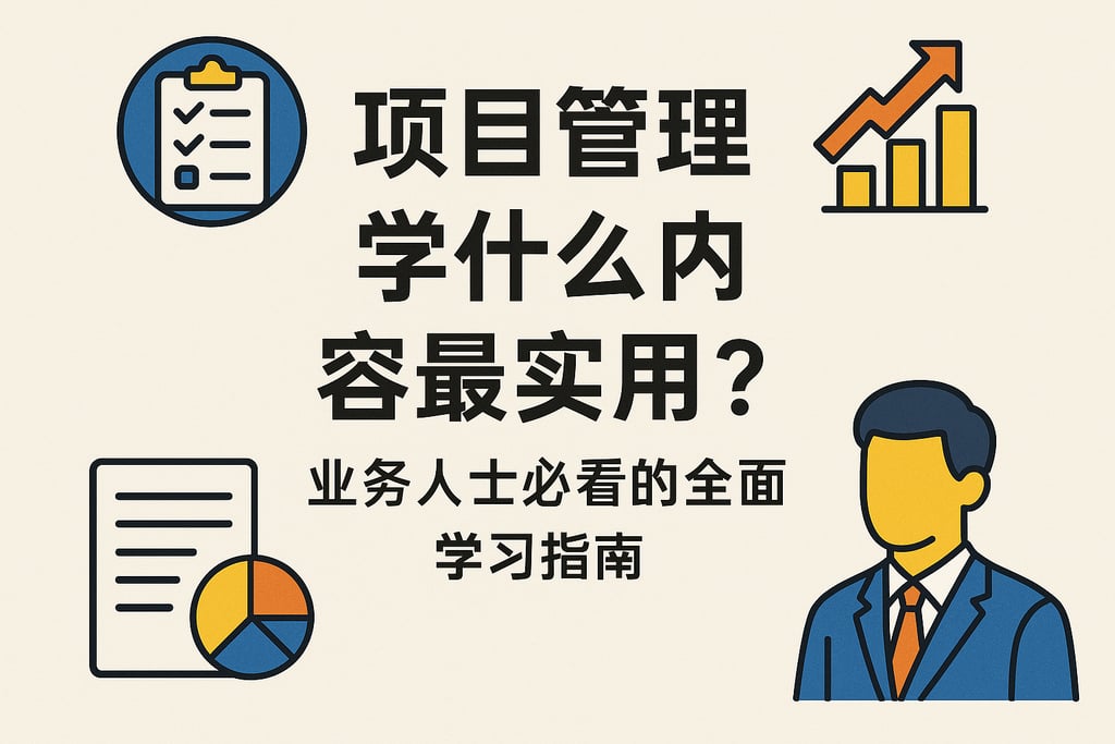 项目管理学什么内容最实用？业务人士必看的全面学习指南
