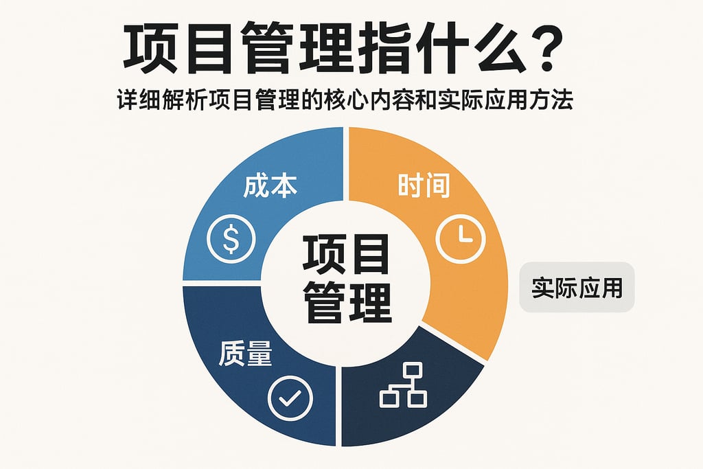 项目管理指什么？详细解析项目管理的核心内容和实际应用方法