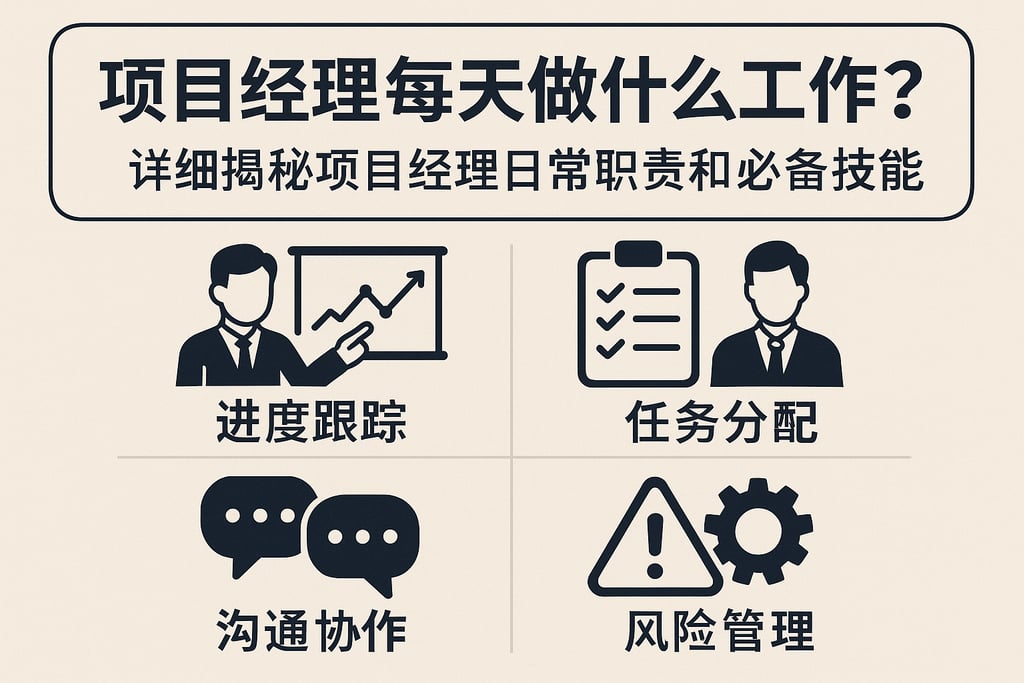 项目管理每天做什么工作？详细揭秘项目经理日常职责和必备技能