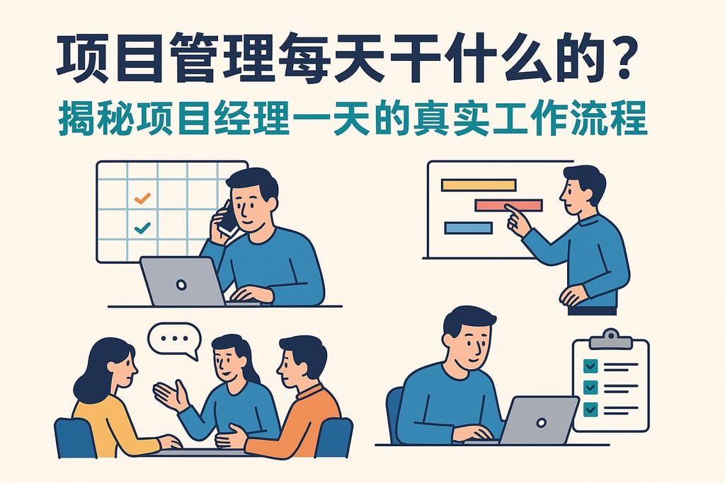 项目管理每天干什么的？揭秘项目经理一天的真实工作流程