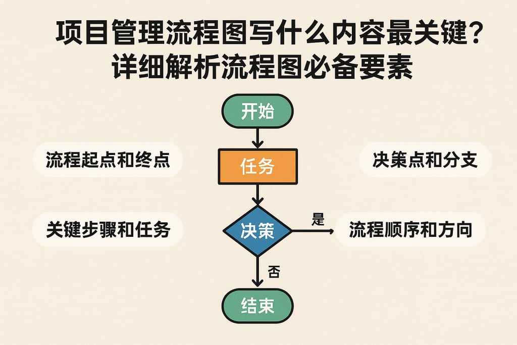 项目管理流程图写什么内容最关键？详细解析流程图必备要素